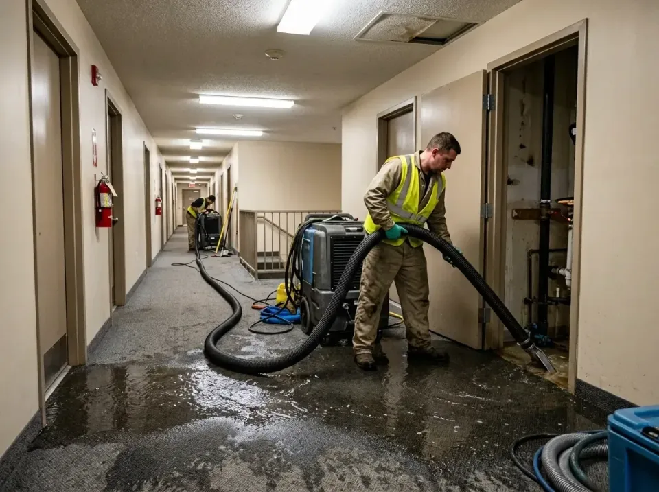multi-unit-apartment-hallway-f-005 — frequently asked questions, Emergency Burst Pipe Water Extraction & Removal in Milledge…